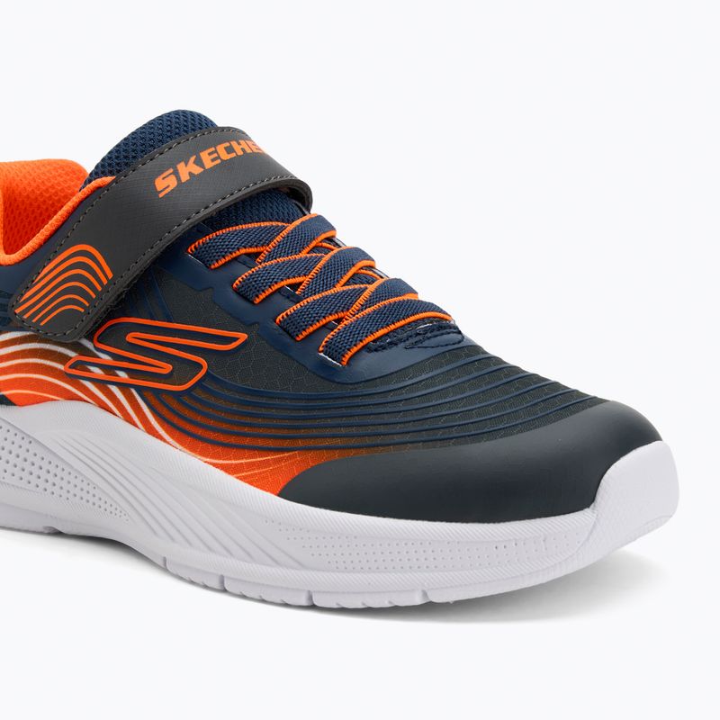 Skechers Microspec Advance children's shoes navy/orange 7