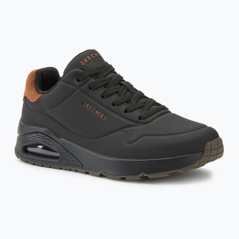 SKECHERS Uno Suited On Air men's shoes black/chestnut