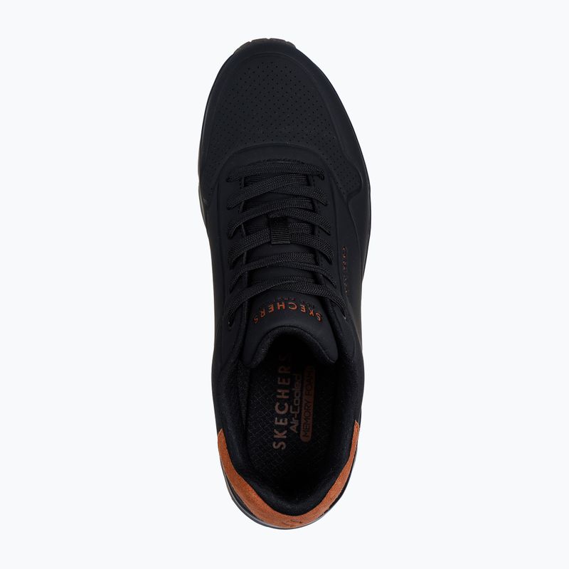 SKECHERS Uno Suited On Air men's shoes black/chestnut 11