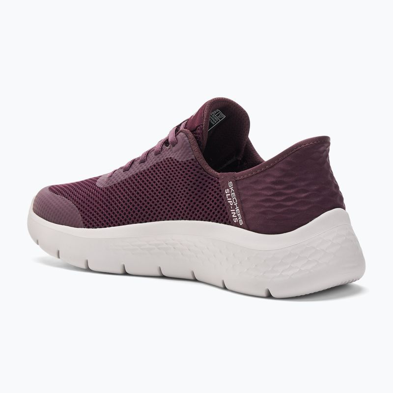 Women's SKECHERS Go Walk Flex Grand Entry burgundy shoes 3