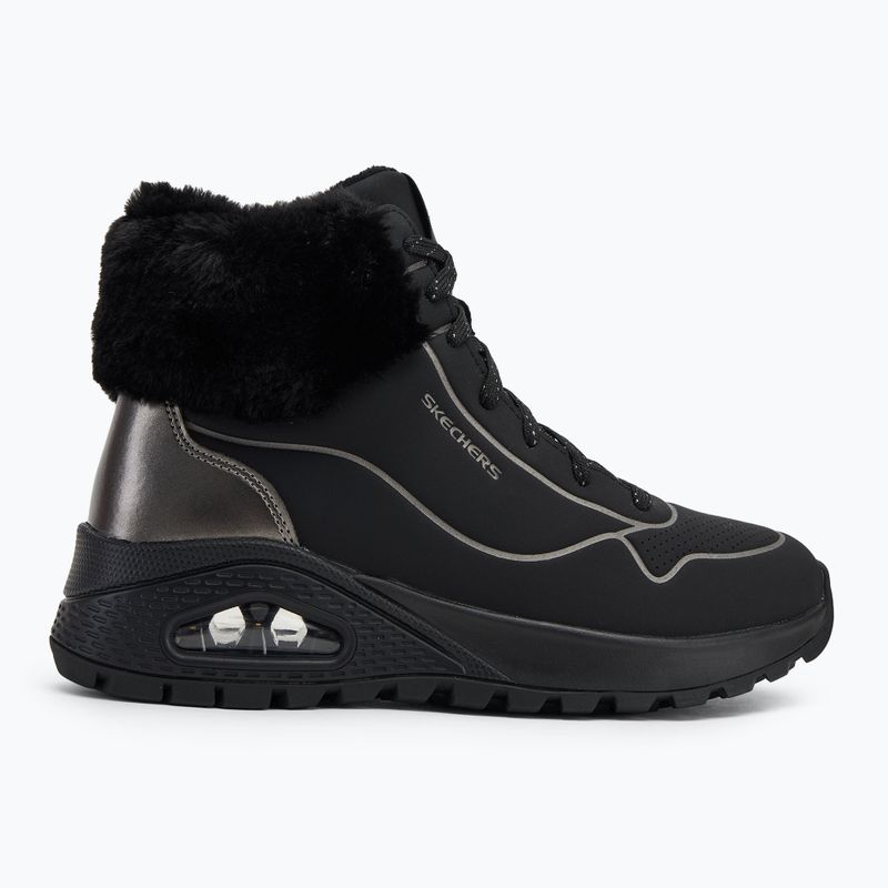 Women's SKECHERS Uno Rugged Fall Shimmer black/metallic shoes 2