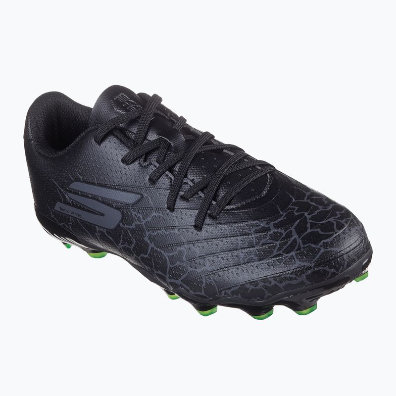 Skechers SKX Gold 1.5 FG black/silver children's football boots 8