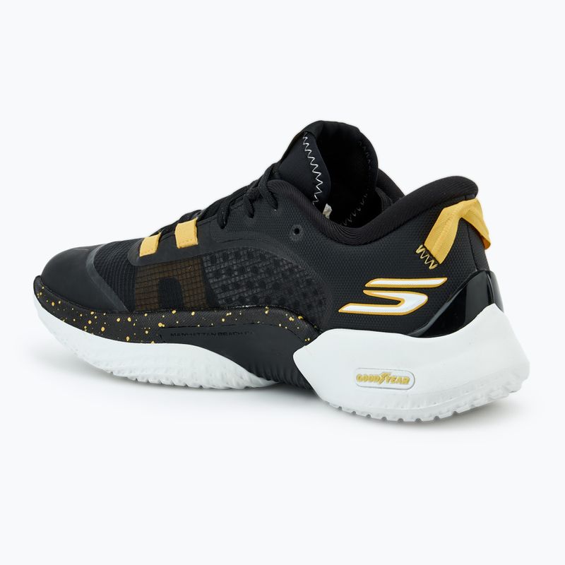 SKECHERS SKX Resagrip men's basketball shoes black/gold 3