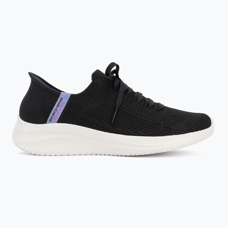 Women's SKECHERS Ultra Flex 3.0 Elevated Motion black/white shoes 2