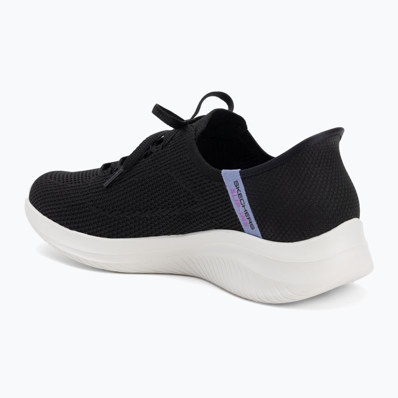 Women's SKECHERS Ultra Flex 3.0 Elevated Motion black/white shoes 3