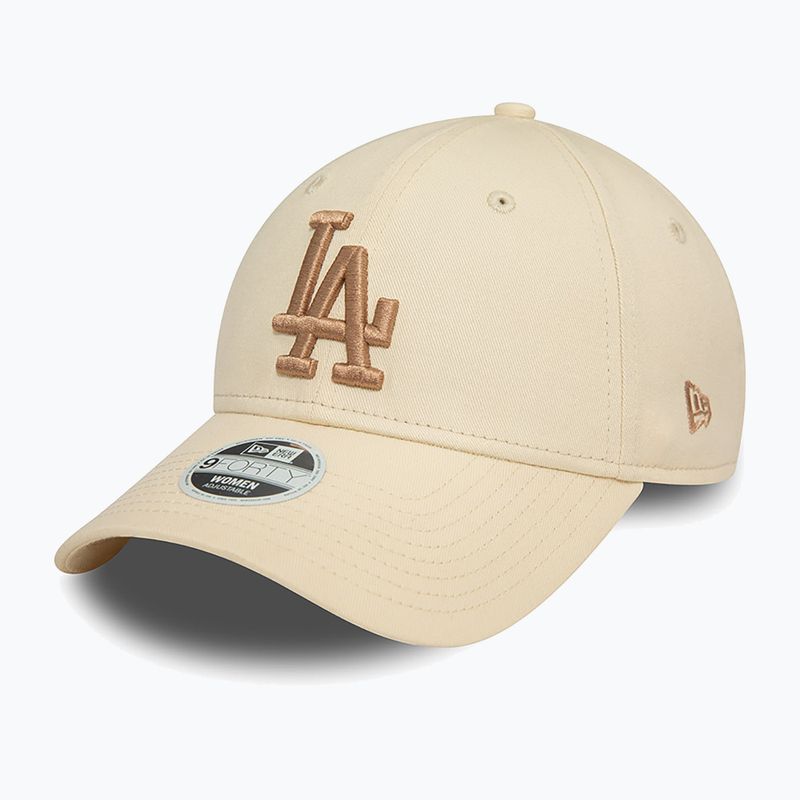 Women's baseball cap New Era Wmns Le 940 La Dodgers light beige 2