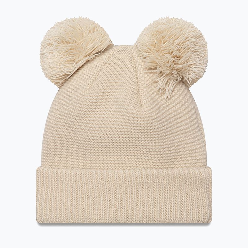 Women's winter cap New Era Wmns Double Pom Nyy light beige 2