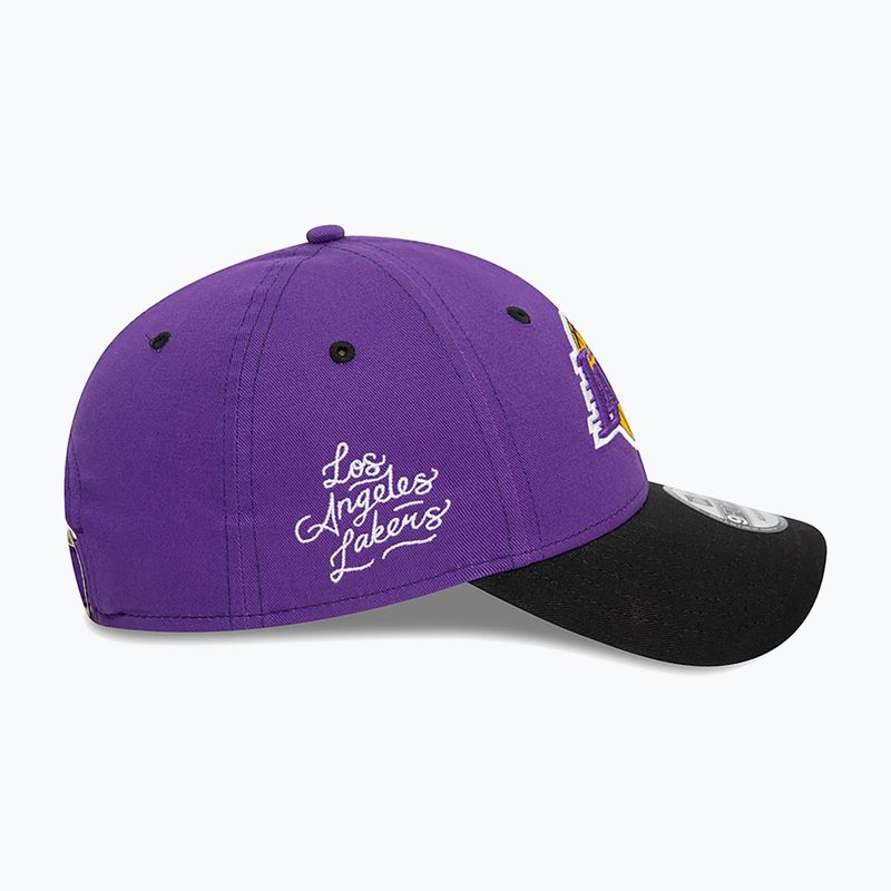 New Era Side Patch 940 Lakers baseball cap purple 3