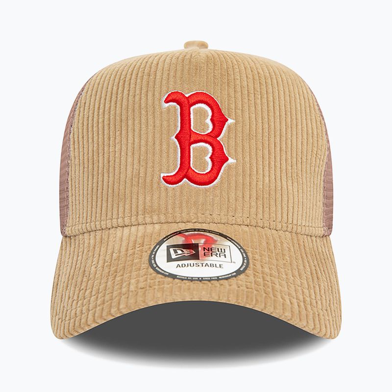 New Era Cord Trucker Red Sox med beige baseball cap 3