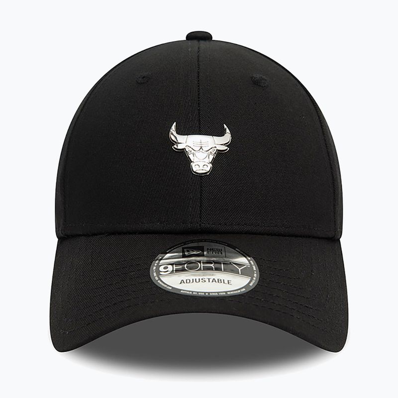 New Era Metallic Pin 940 Bulls black baseball cap 3