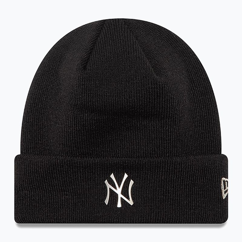 New Era Metallic Beanie Nyy black winter cap