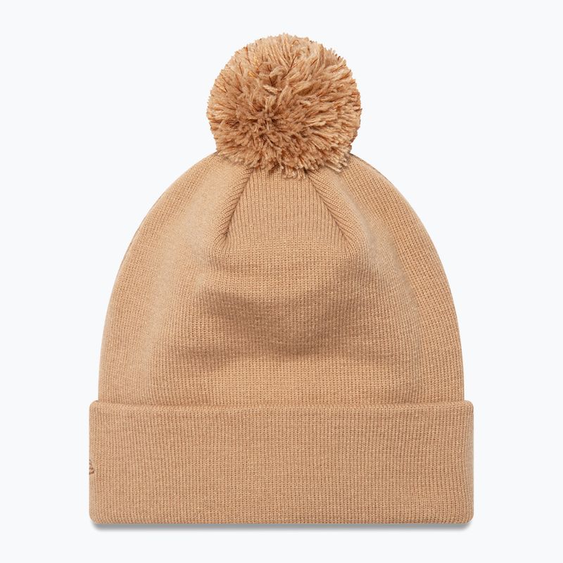 Women's New Era Metallic Bobble Knit Beanie New York Yankees beige 2