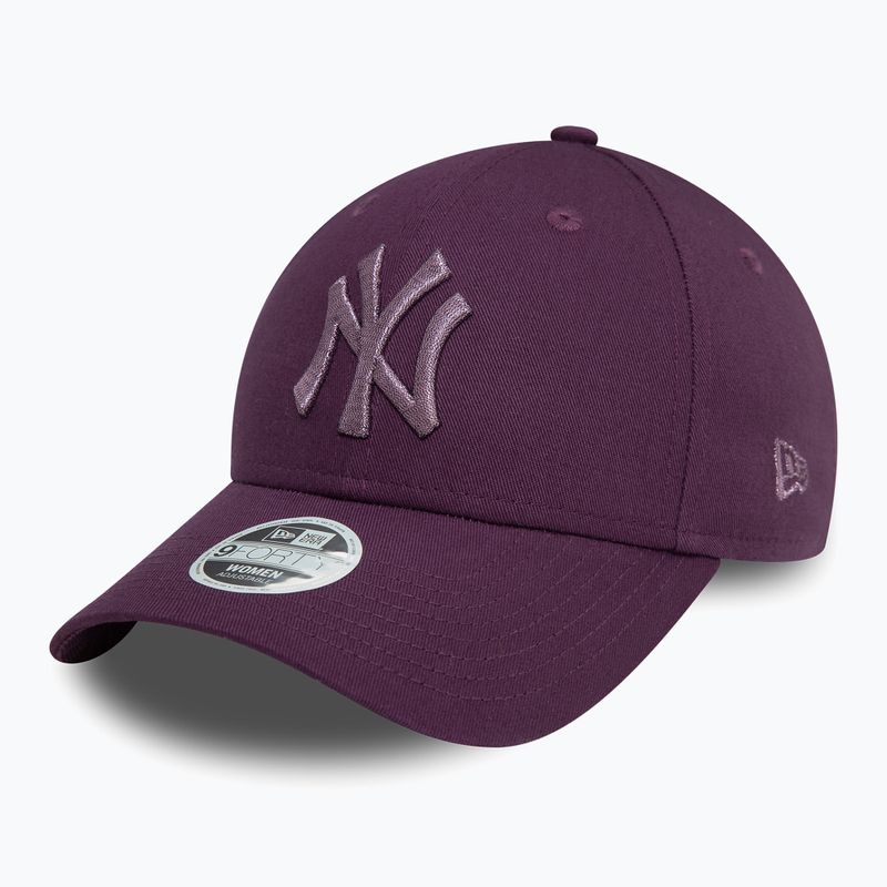 Women's New Era Metallic 9FORTY New York Yankees baseball cap dark purple 2