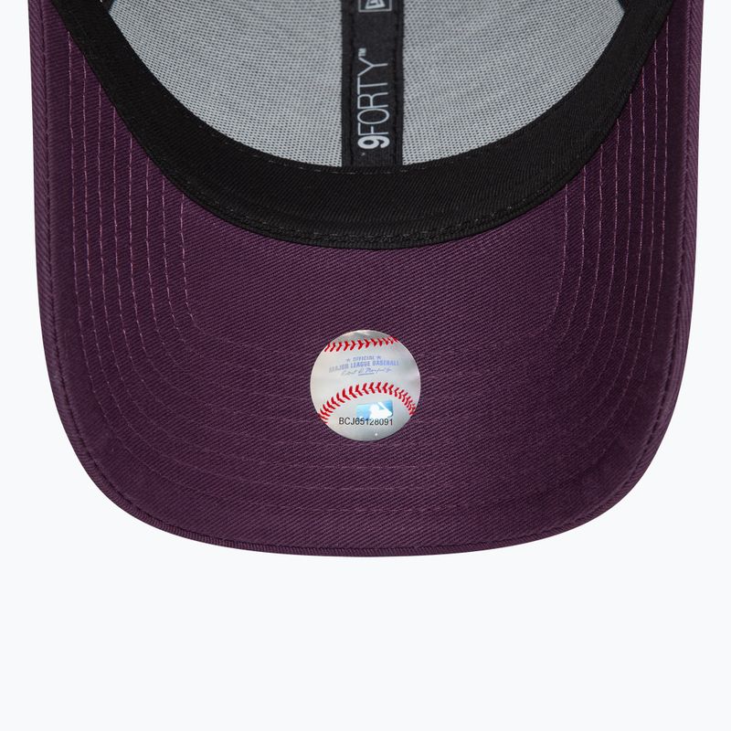 Women's New Era Metallic 9FORTY New York Yankees baseball cap dark purple 5