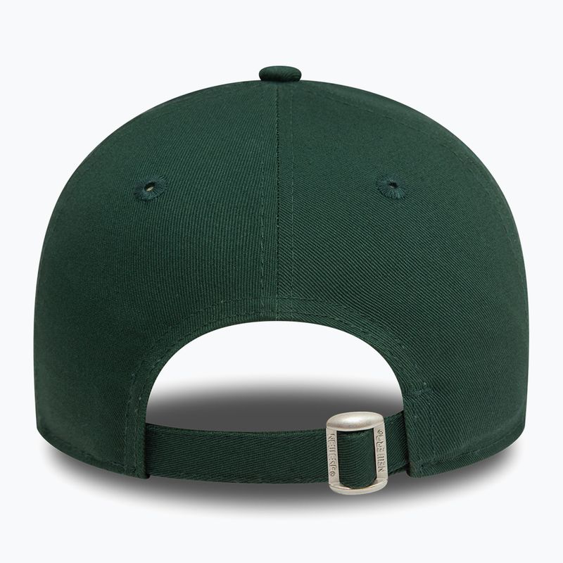 Women's New Era Metallic 9FORTY Los Angeles Dodgers dark green baseball cap 4