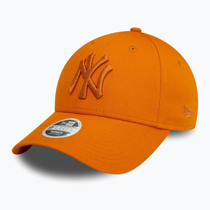 Women's New Era League Essential 9FORTY New York Yankees orange baseball cap 2