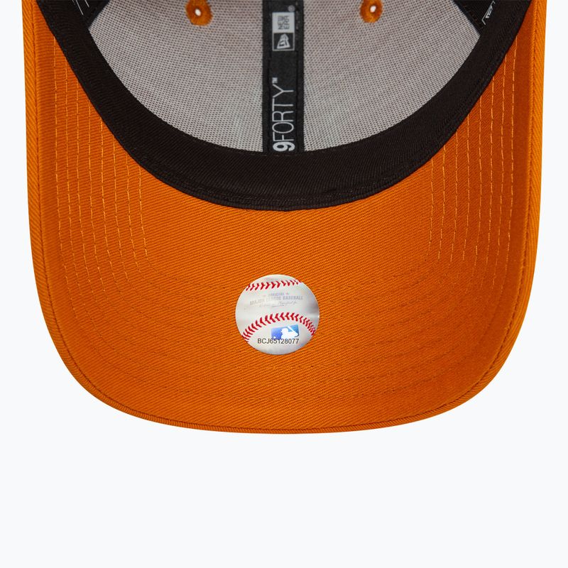 Women's New Era League Essential 9FORTY New York Yankees orange baseball cap 4