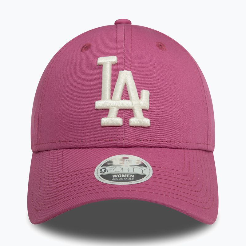 Women's New Era League Essential 9FORTY Los Angeles Dodgers baseball cap purple 3