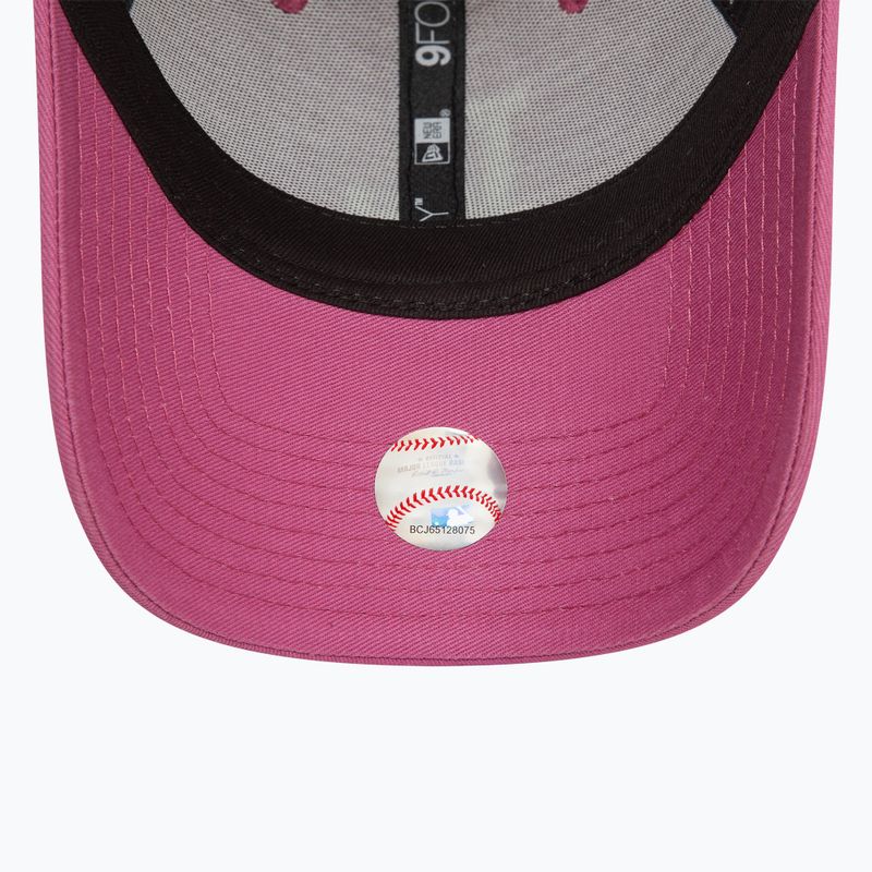 Women's New Era League Essential 9FORTY Los Angeles Dodgers baseball cap purple 5