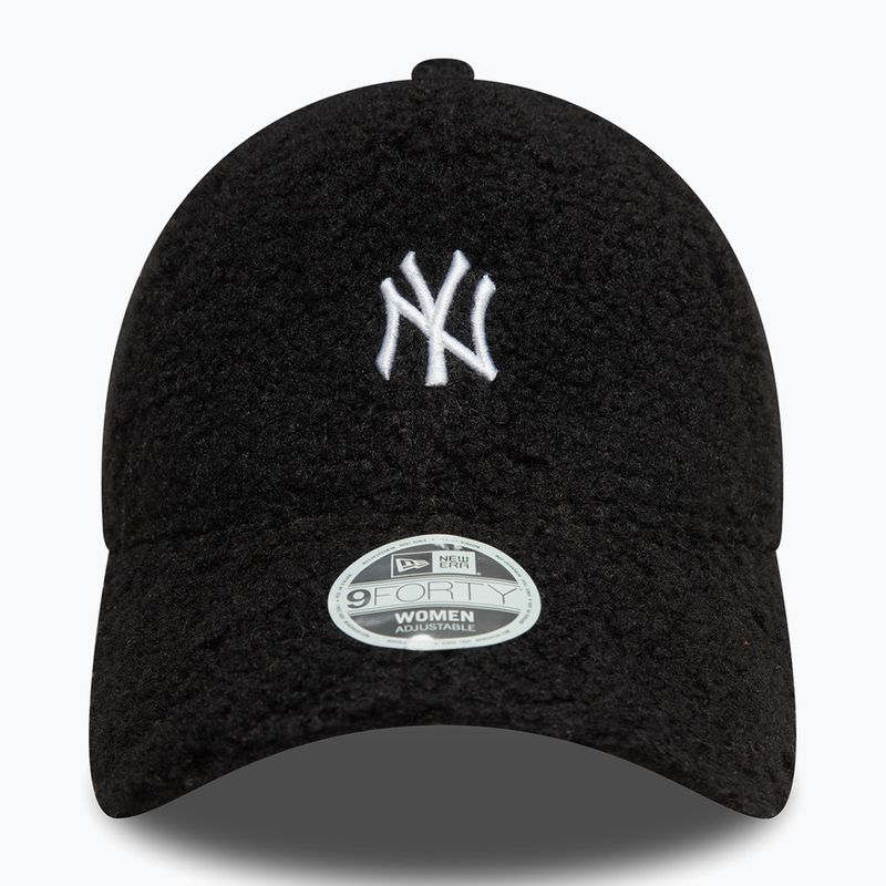 Women's New Era Borg 9FORTY New York Yankees baseball cap black 3