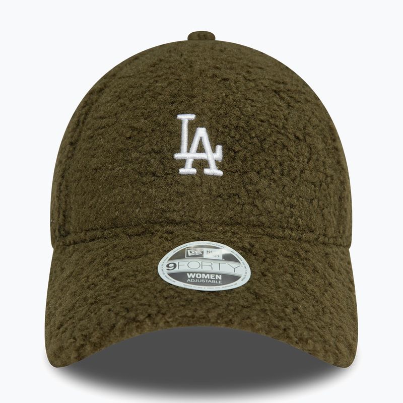 Women's New Era Borg 9FORTY Los Angeles Dodgers dark green baseball cap 3