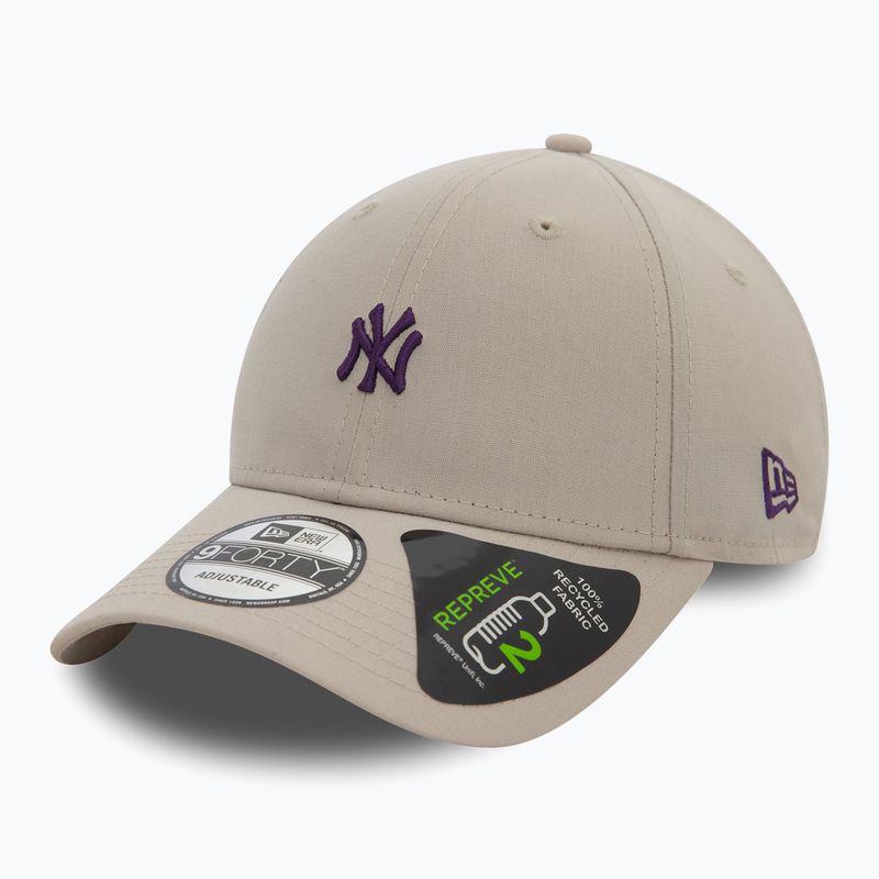 New Era Repreve Mini Logo 9FORTY New York Yankees baseball cap light beige 2