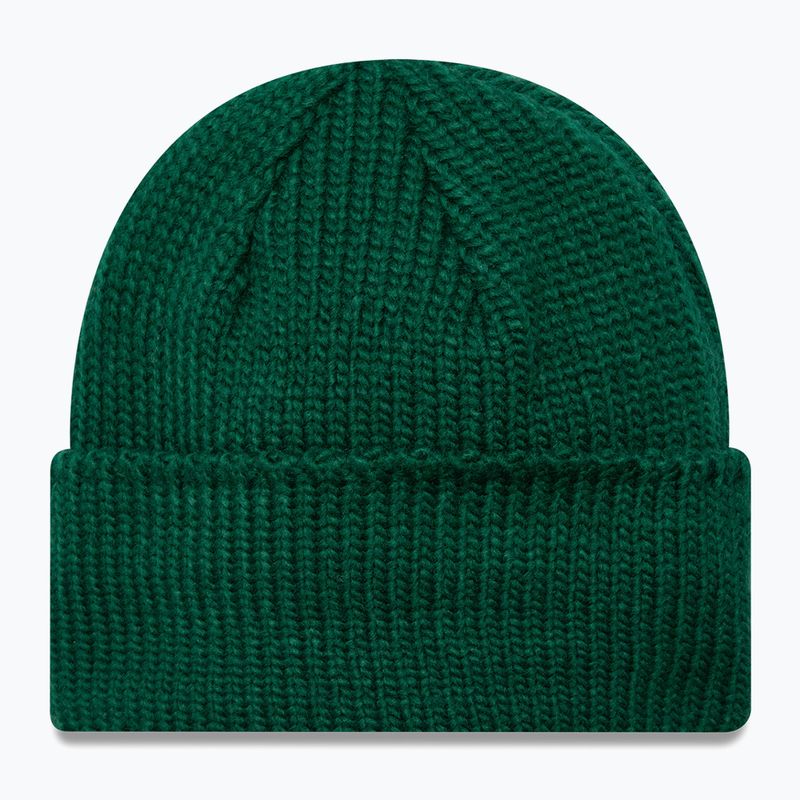 New Era Metal Pin Wide Cuff Knit Beanie winter beanie dark green 2