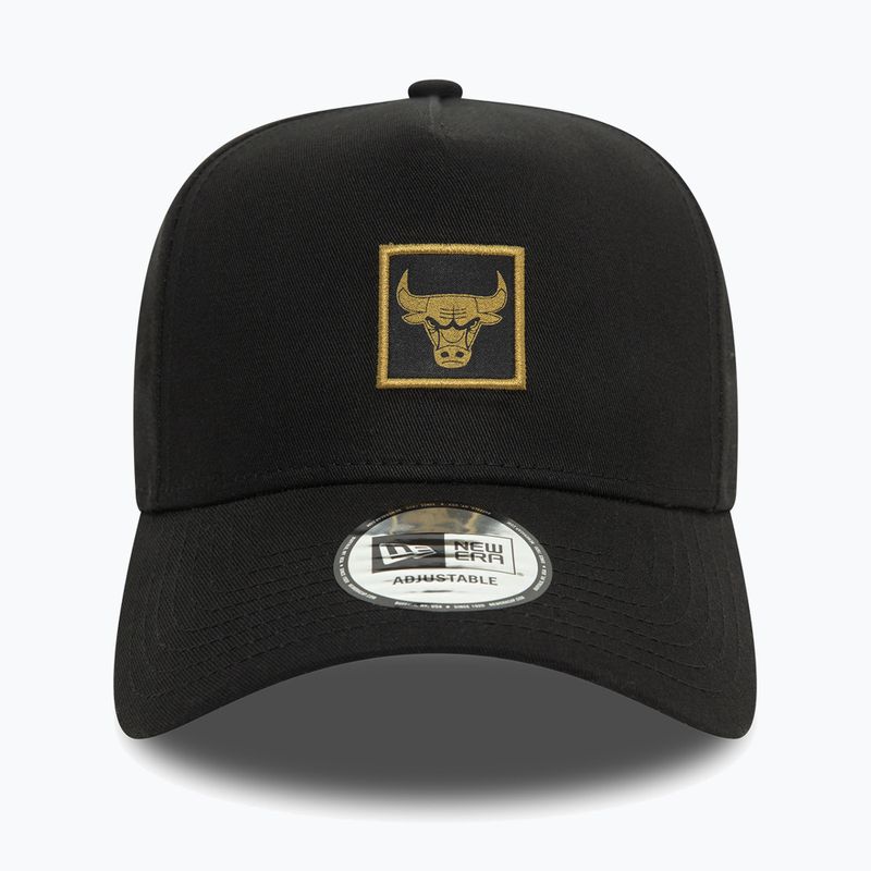 New Era Metallic Patch Eframe 9FORTY Chicago Bulls baseball cap black 3