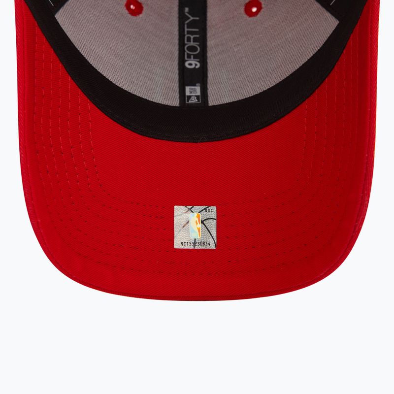 New Era Metallic Patch 9FORTY Chicago Bulls red baseball cap 5