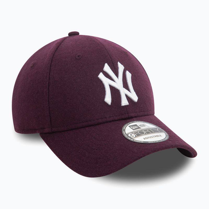 New Era Melton Wool 9FORTY New York Yankees baseball cap purple