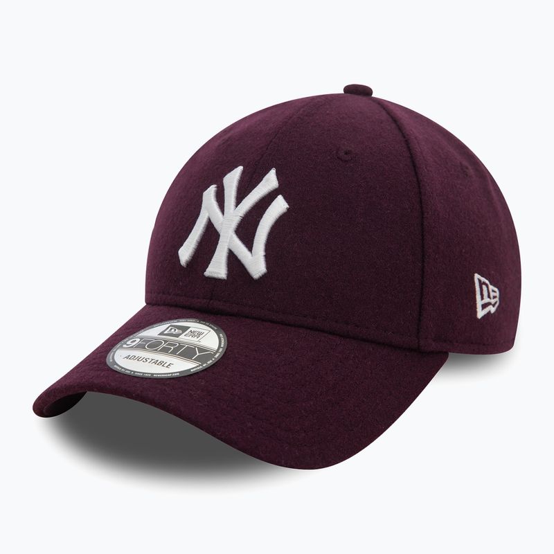 New Era Melton Wool 9FORTY New York Yankees baseball cap purple 2