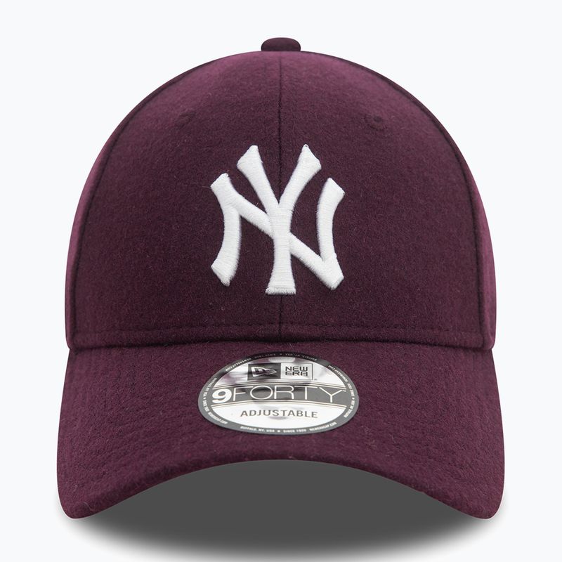 New Era Melton Wool 9FORTY New York Yankees baseball cap purple 3