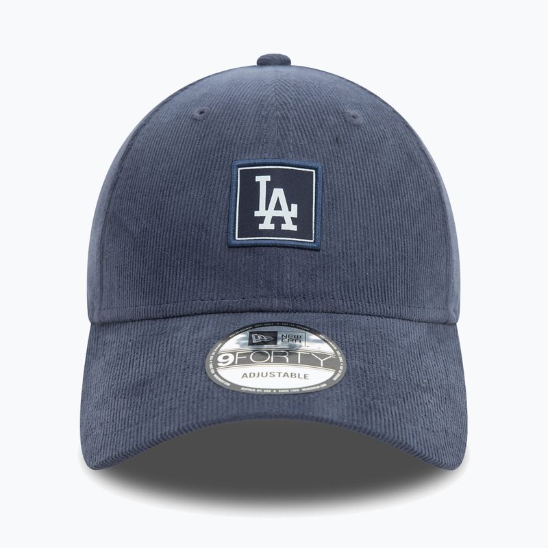 New Era Cord Patch 9FORTY Los Angeles Dodgers dark blue baseball cap 3