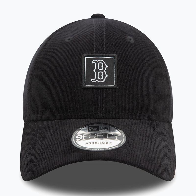 New Era Cord Patch 9FORTY Boston Red Sox baseball cap black 3