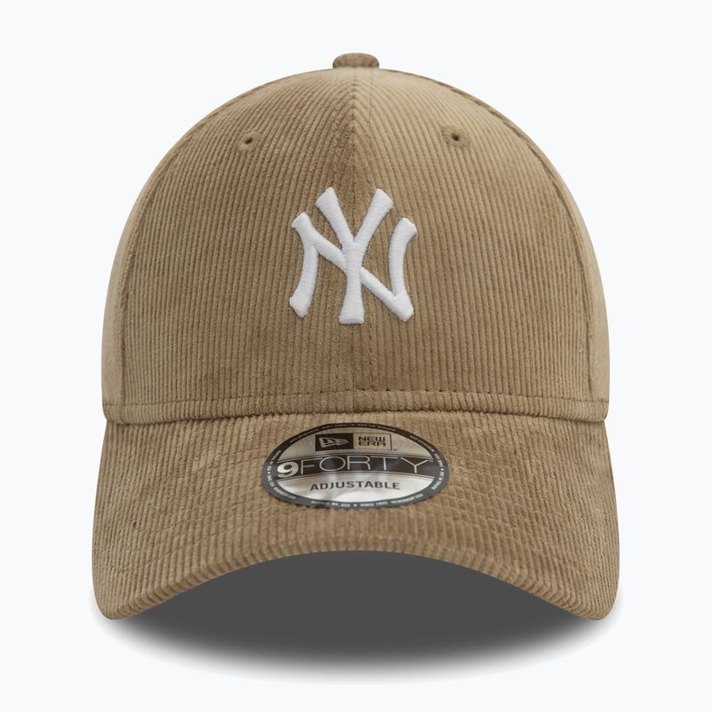 New Era Cord 9FORTY New York Yankees baseball cap beige 3