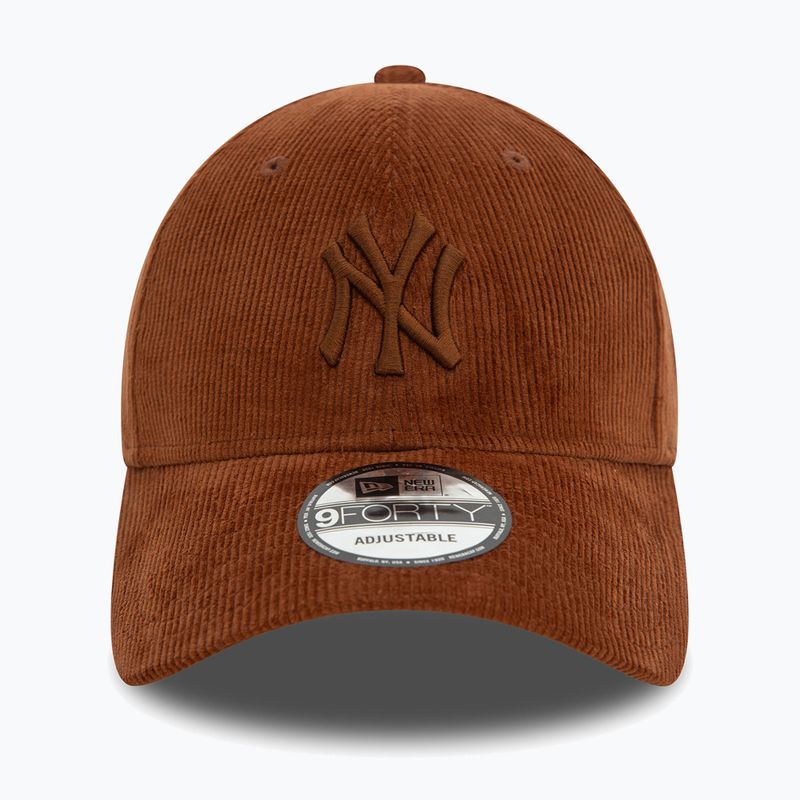 New Era Cord 9FORTY New York Yankees brown baseball cap 3