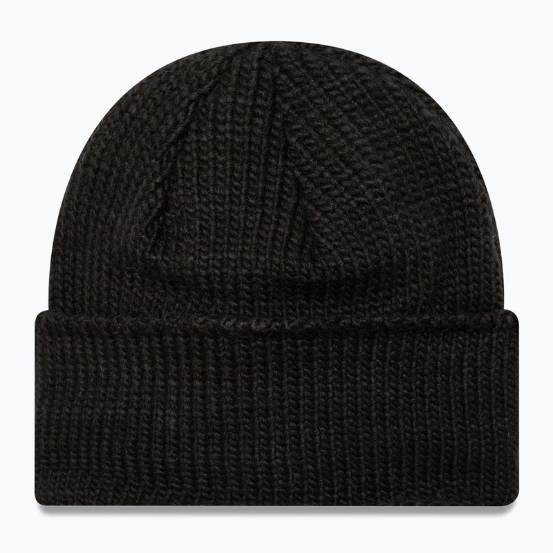 New Era Metal Pin Wide Cuff Knit Beanie black 2