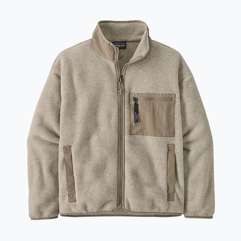 Patagonia women's fleece sweatshirt Synch oatmeal heather w/seabird grey