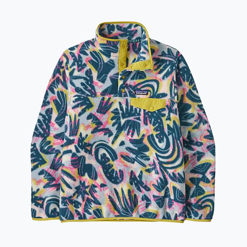 Patagonia women's trekking sweatshirt LW Synch Snap-T P/O wild botanist/tidal teal 4
