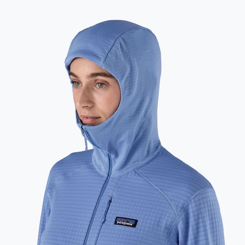Women's softshell jacket Patagonia R1 Hybrid Pullover Hoody abundant blue 10