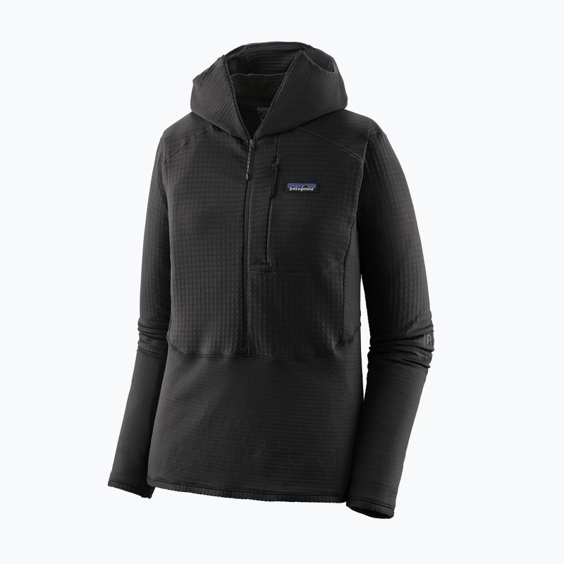 Women's softshell jacket Patagonia R1 Hybrid Pullover Hoody black 6
