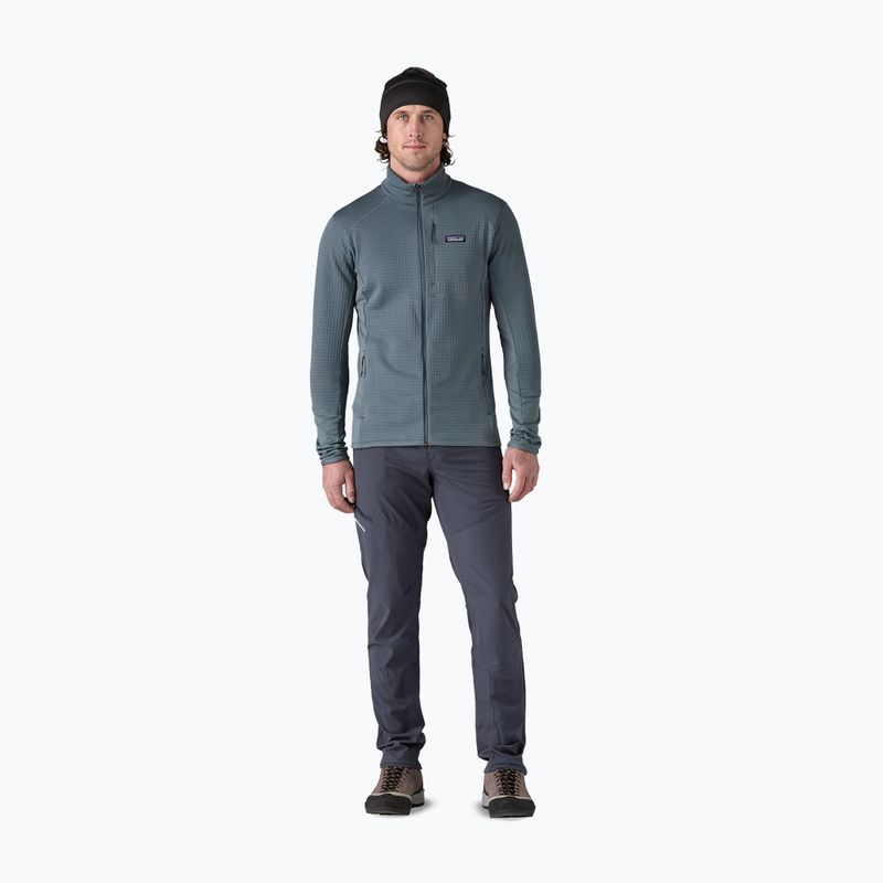 Men's Patagonia R1 Hybrid utility blue fleece sweatshirt 2