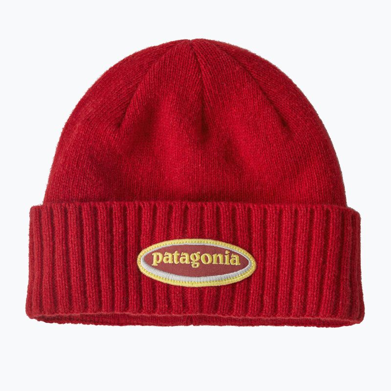 Patagonia Brodeo Beanie winter beanie oval logo: amanita red