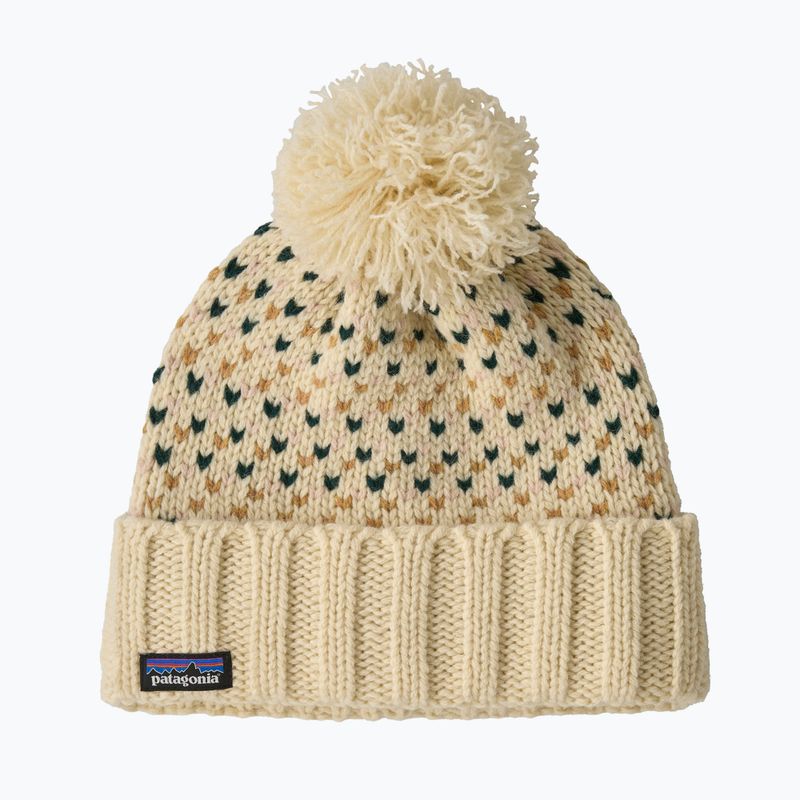 Patagonia Snowbelle confetti winter cap: natural