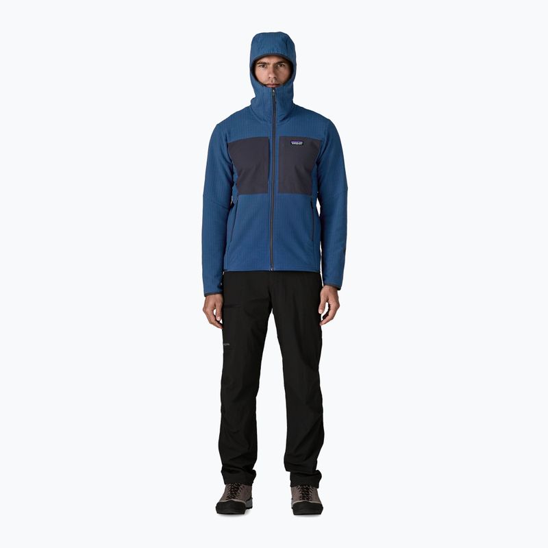 Men's softshell jacket Patagonia R2 TechFace Hoody clement blue 2