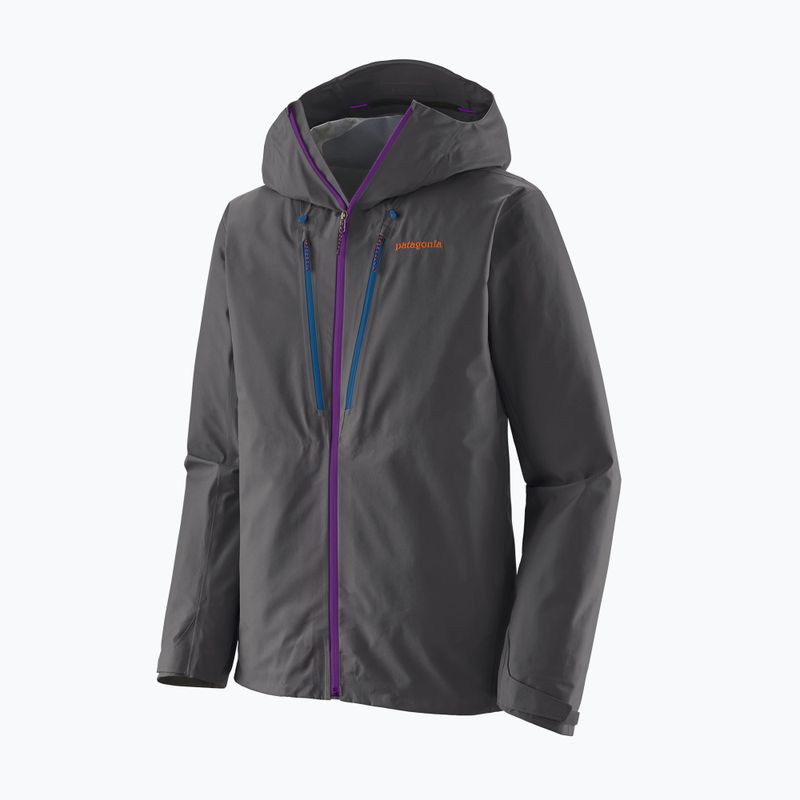Patagonia men's Triolet forge grey w / p6 blue rain jacket 4