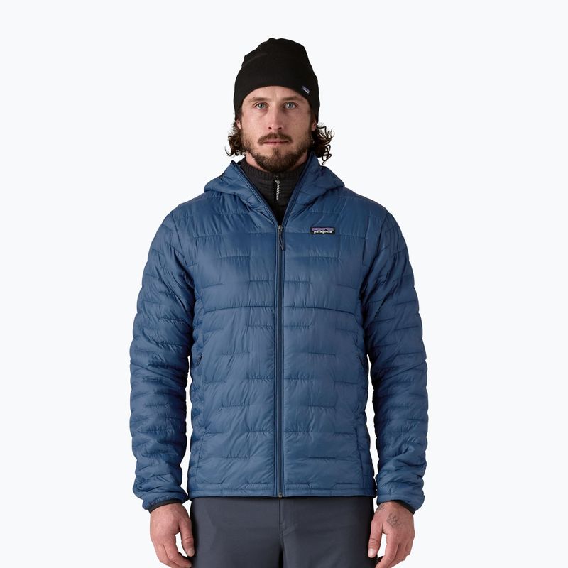 Men's down jacket Patagonia Micro Puff Hoody clement blue