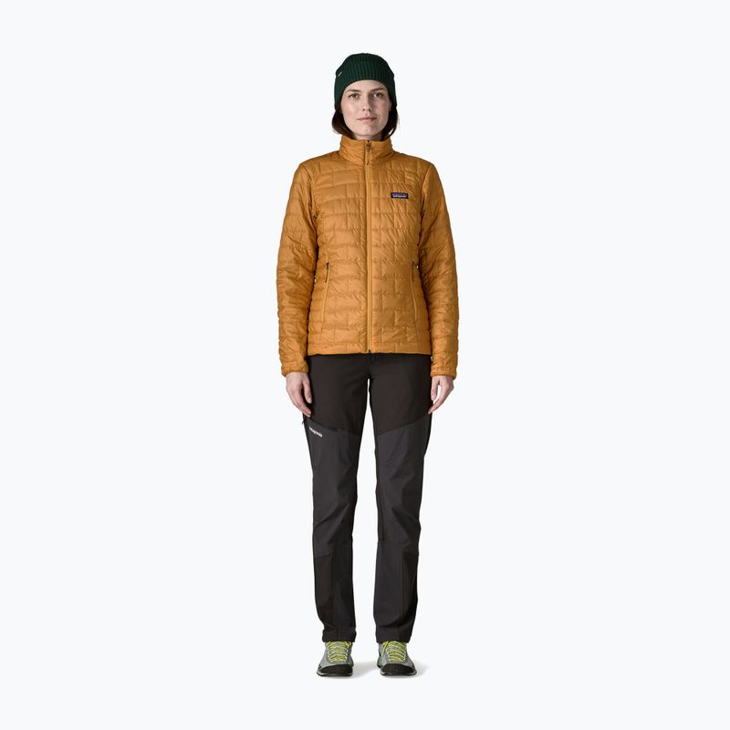 Women's insulated jacket Patagonia Nano Puff smolder talon gold 2