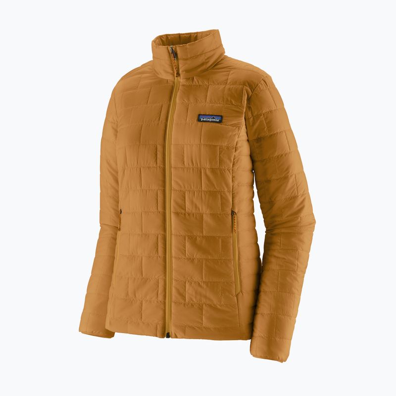 Women's insulated jacket Patagonia Nano Puff smolder talon gold