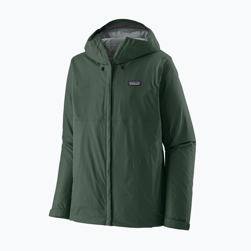 Men's rain jacket Patagonia Torrentshell 3L Rain old growth green 4
